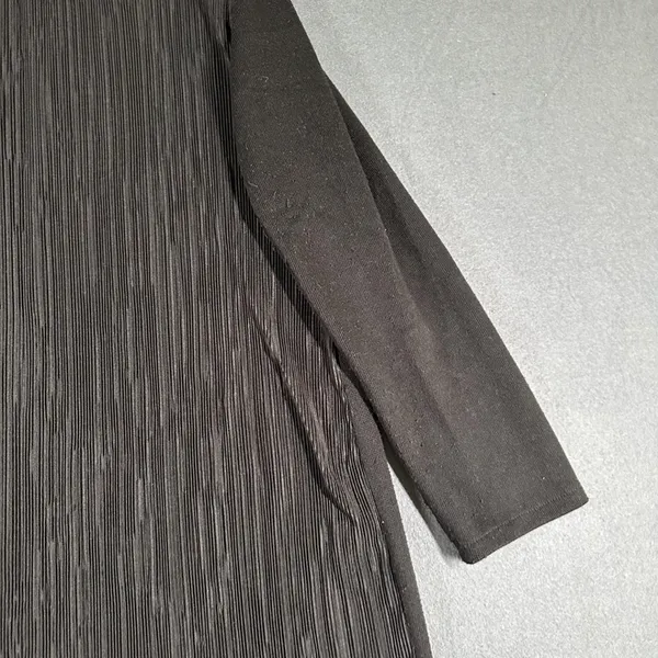 Zara Sweater Dress Womens Large Textured Long Sleeve Mock Neck Tunic‎ Minimalist - Image 5