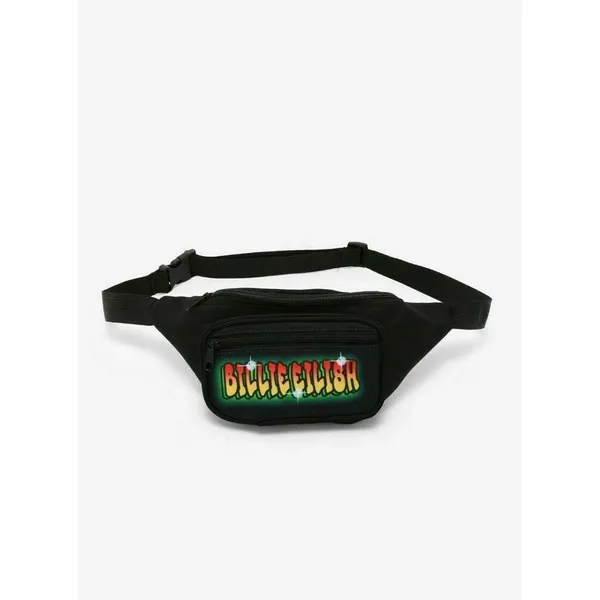 Hot Topic Billie‎ Eilish Graffiti Fanny Pack Bag With Zip Pockets NWOT - Image 3