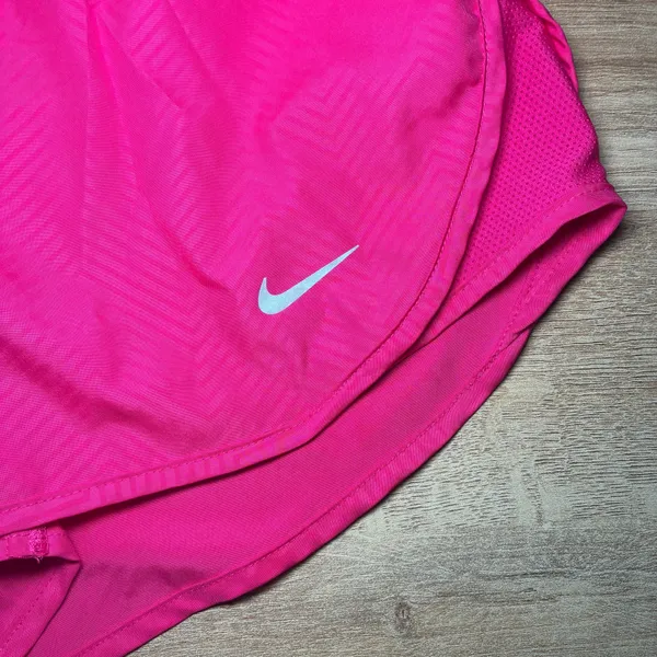 Nike Women's Dri-Fit Tempo Fuchsia Lightweight Running Shorts - Size Small - Image 2