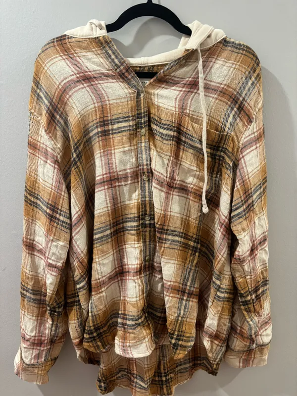 American Eagle Hoodie Flannel - Image 2