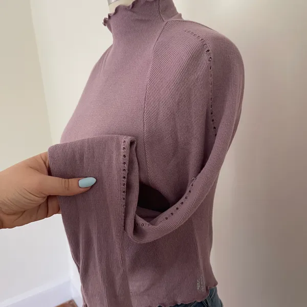 Free People Movement Purple Long Sleeve Top - Image 4