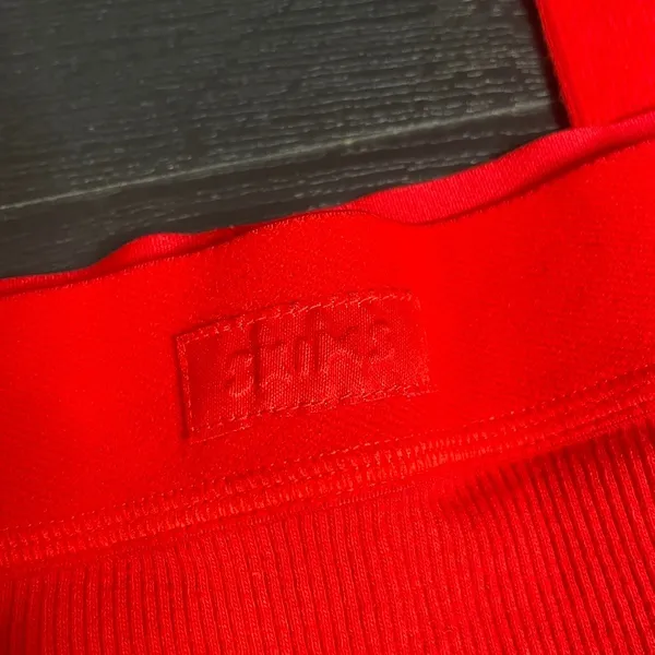 Skims Cotton Rib Legging Cherry Red High Waisted Ribbed Knit Loungewear‎ Pants - Image 3