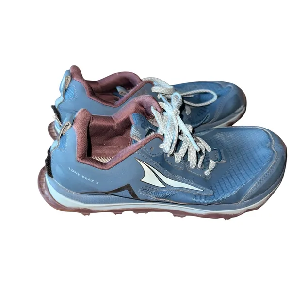 Altra Lone Peak 5 Majolica Blue Trail Running Shoes ALOA4VR7408 Womens 8 no sole - Image 6