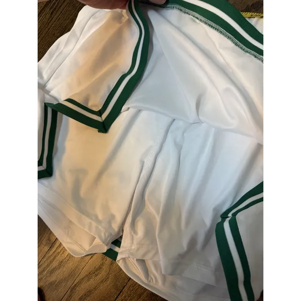nanette lepore play white Athletic skort green trim Tennis Skort Sz M NWT - Image 5