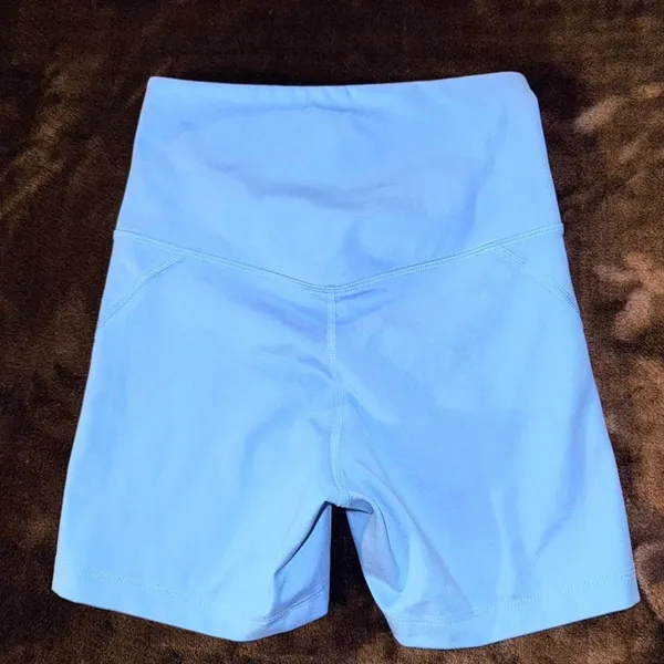 NWOT Girlfriend Collective Biker Shorts Size XS Blue‎ - Image 2