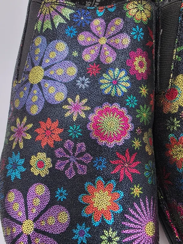Spring Step Womens Flower Slip On Shoe Clog Mule Size 9.5 Healthcare Nurse Work - Image 7