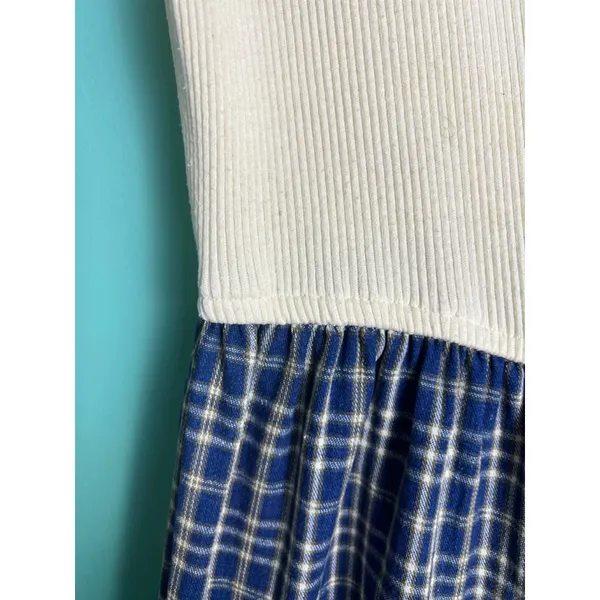 Vintage 80s/90s Nina Piccalino Plaid Prairie Dress – Cottagecore Made in USA - Image 6