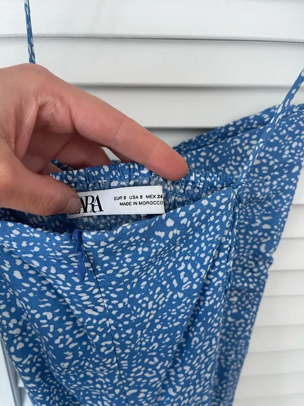 Zara Blue and White Dress - Image 8