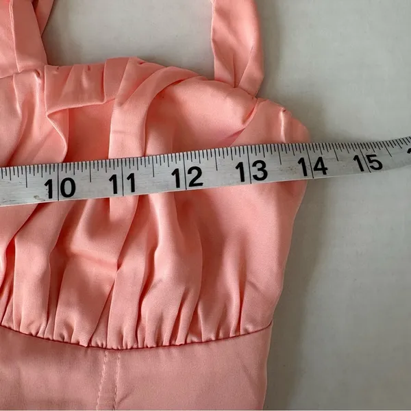 NWT Dolls kill Sugar Thrillz Peach Satin Corset Top size xxs - Image 10