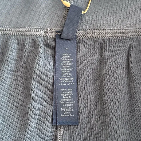 Skims Cotton Rib Loose Boxer Harbor Size Large - Image 7
