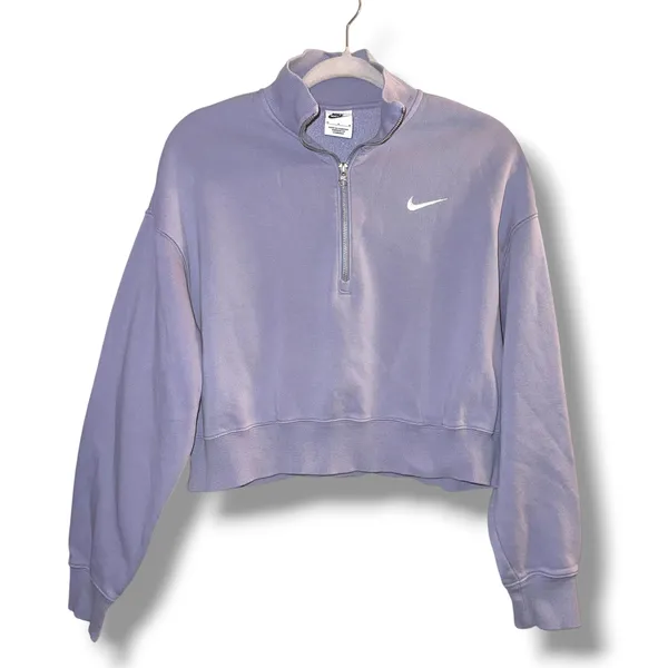 Nike Sportswear Phoenix Fleece 1/4 zip cropped sweatshirt - Image 3