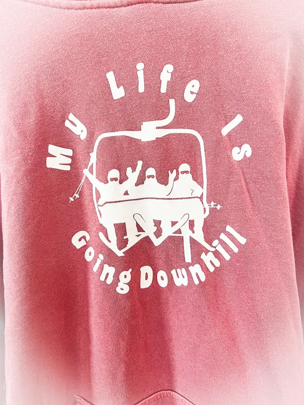 Ski Hoodie Pink Size XL - Image 2