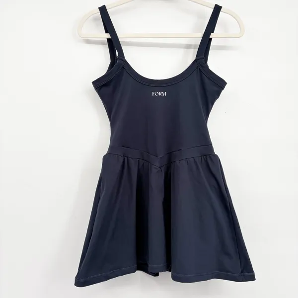 FORM Womens Navy Blue Drop Waist Tennis Pickleball Athleisure Active Dress M - Image 8