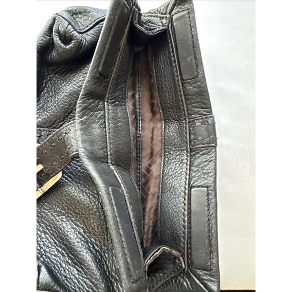 Vintage COLE HAAN Bag Black Pebbled Leather Soft Pebbled Leather Clutch - Image 10
