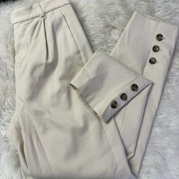 Banana Republic x Harbison Pleated Khaki Dress Pants – Size 2L - Image 6