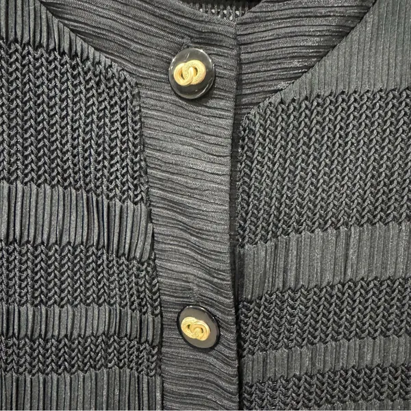 Ariel Timeless Luxury Black Cardigan‎ Size Small Black - Image 4