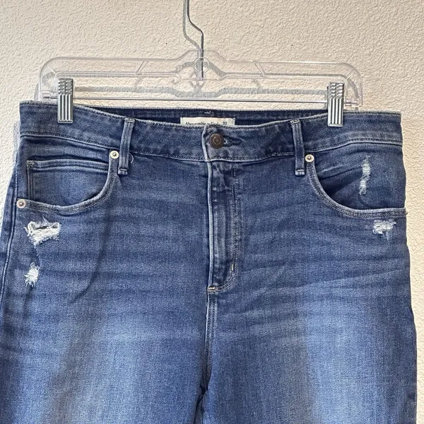 Abercrombie & Fitch Women's Jeans 32/14L The Super Skinny High Rise Distressed - Image 4