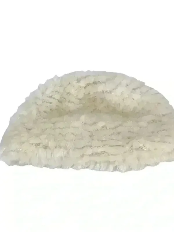 Vintage Hat Hansen Faux Fur White Winter Made In The Usa Adjustable Cap - Image 6