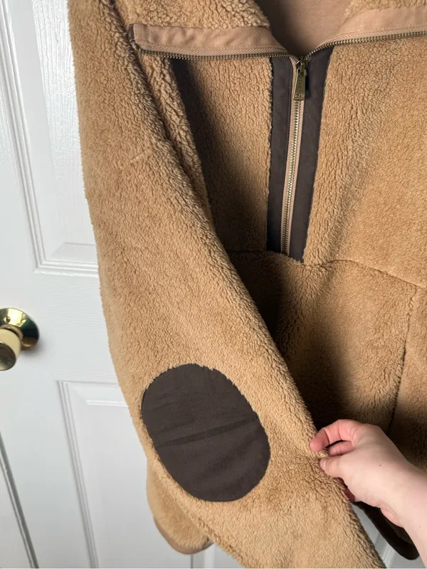 Lauren Ralph Lauren Sherpa Fleece Pullover in Camel XL - Image 3