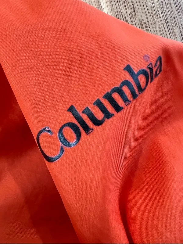 Columbia OSU Beavers Windbreaker Jacket Women’s M Orange Black Hooded NCAA - Image 3
