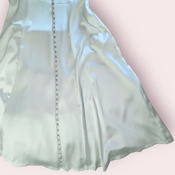 White / Ivory Tulle Midi Tea Length Dress - Image 14