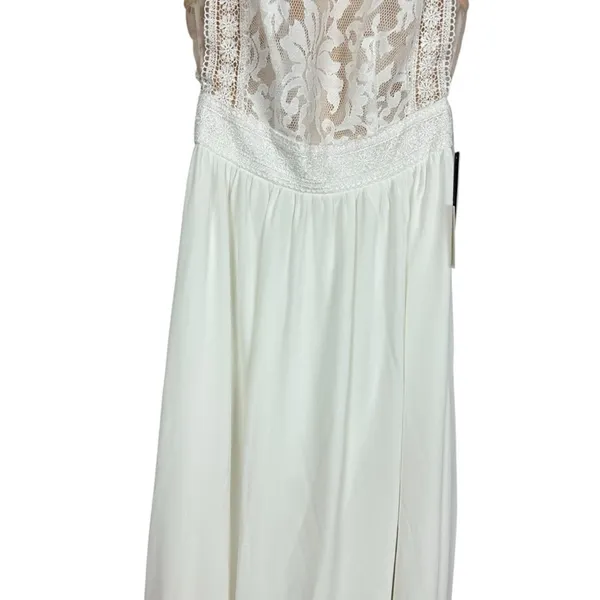 Lulu’s Forever & Always White Lace Maxi Dress Sz XS NWT Bridesmaid Formal - Image 10