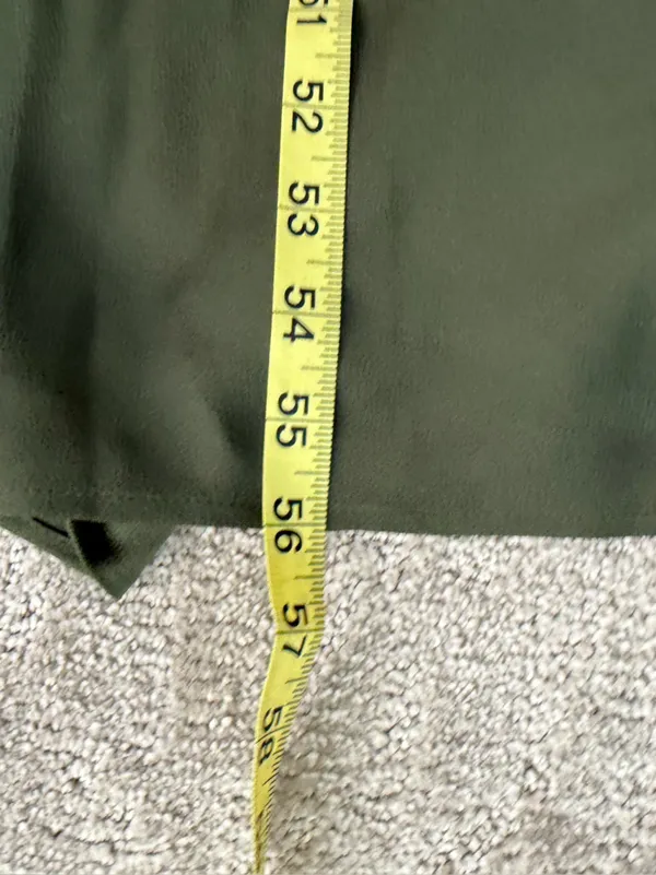 NWT Park & Fifth Albright Dress in Dark Olive Satin Size Small Bridesmaid Maxi - Image 16