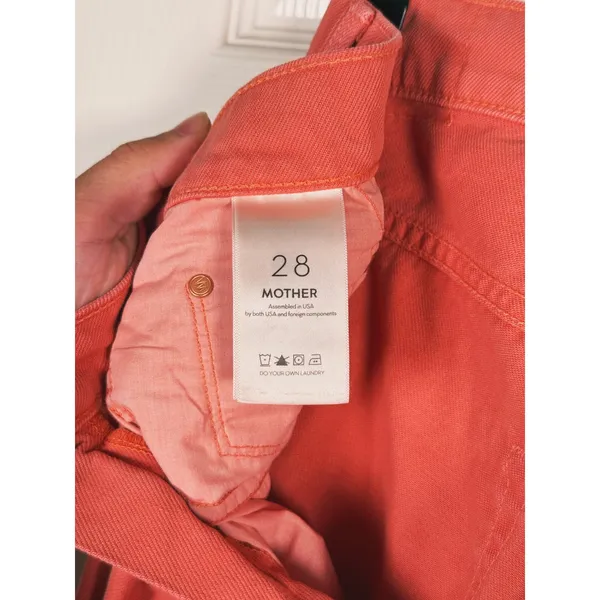 MOTHER The Dodger Wide Leg Ankle Jeans Size 28 Canyon Coral Casual Everyday - Image 4