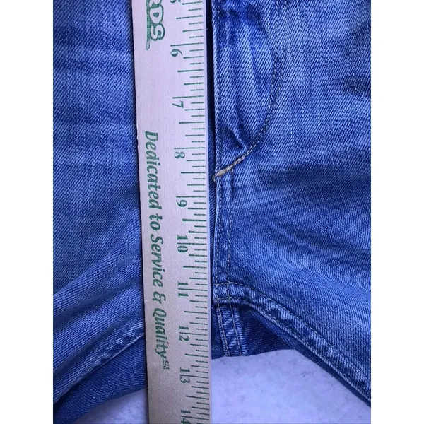 Zara Straight Leg Jeans Womens Size 8 Blue Denim Faded Casual - Image 6
