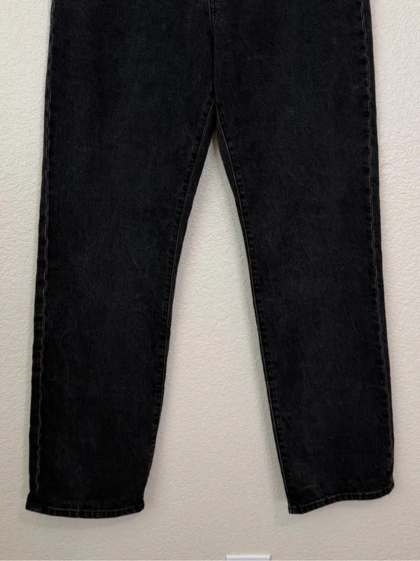 Madewell Black Curvy 90's Straight Women's Jeans, Size 29 - Image 6