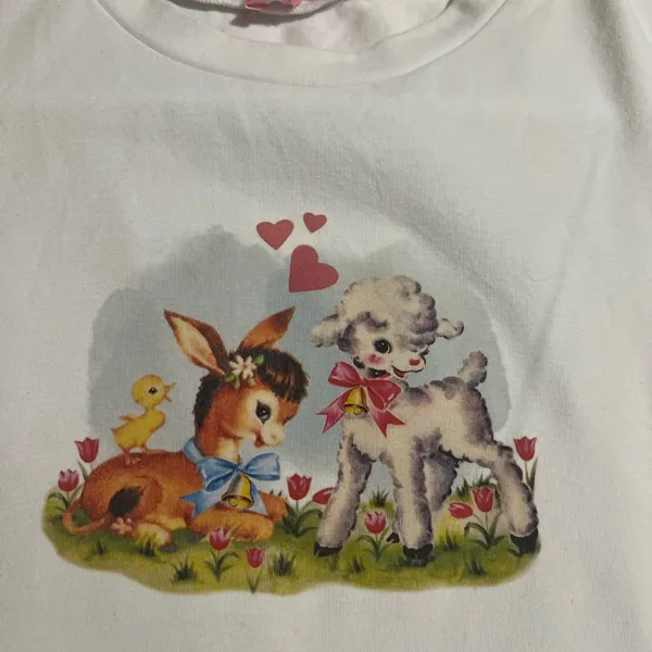 Sugar Thrillz White Animal Friends Tee - Image 3