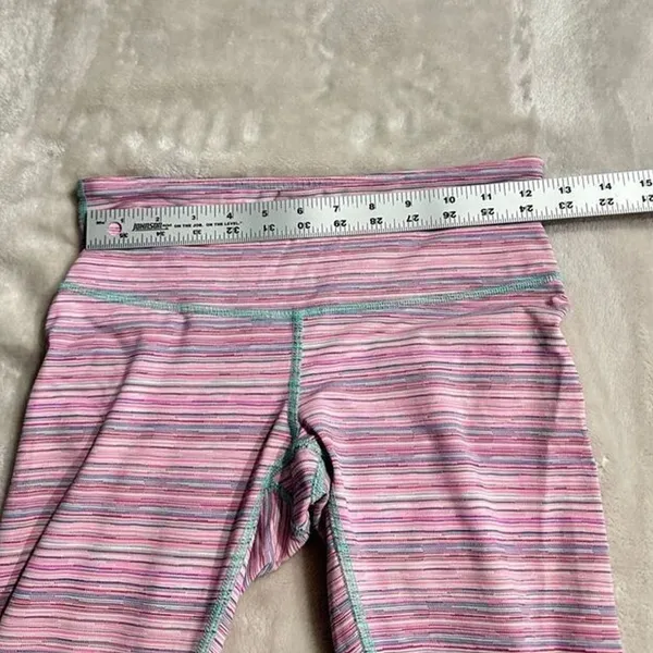 Lululemon Wunder Under Crop III Leggings Women's 6 Luxtreme Menthol Pink Green - Image 6