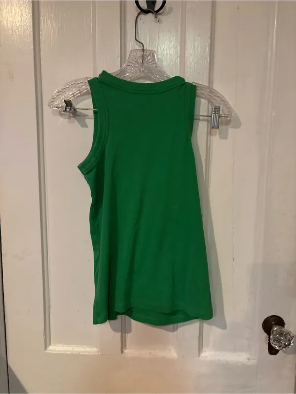 LOFT Kelly Green Ribbed Tank Top - Image 3