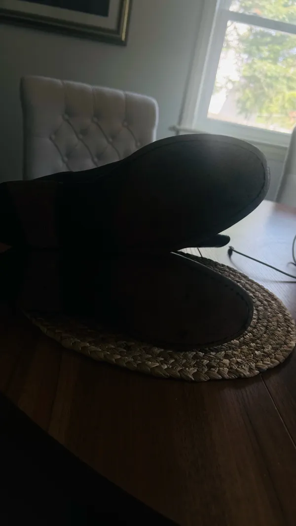 Frye Leather Boots Black Riding Melissa Button - Image 8