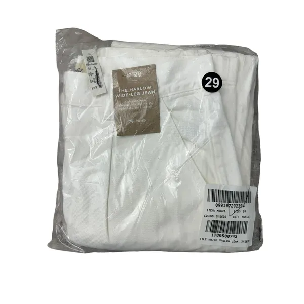 Madewell The Harlow Wide Leg Jean Airy Denim Edition Tile White Casual 29 NWT - Image 5