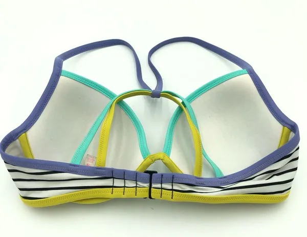 Victoria’s Secret Striped Push Up Racer Back Bikini Set Size 34D/M - Image 5
