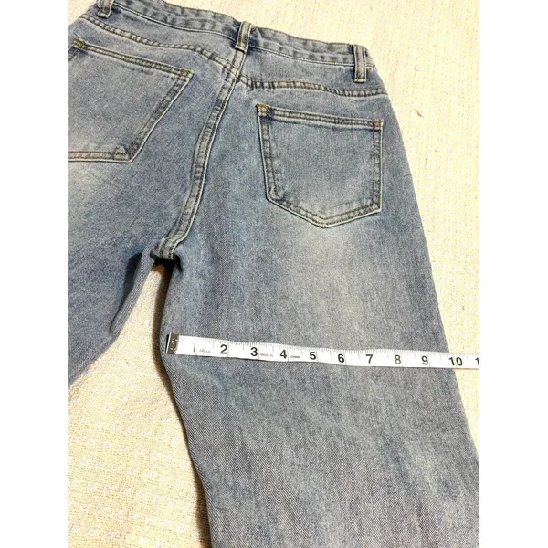 Urbanic Graphic Graffiti Jeans Women’s S Y2K Distressed Ripped Streetwear Grunge - Image 11