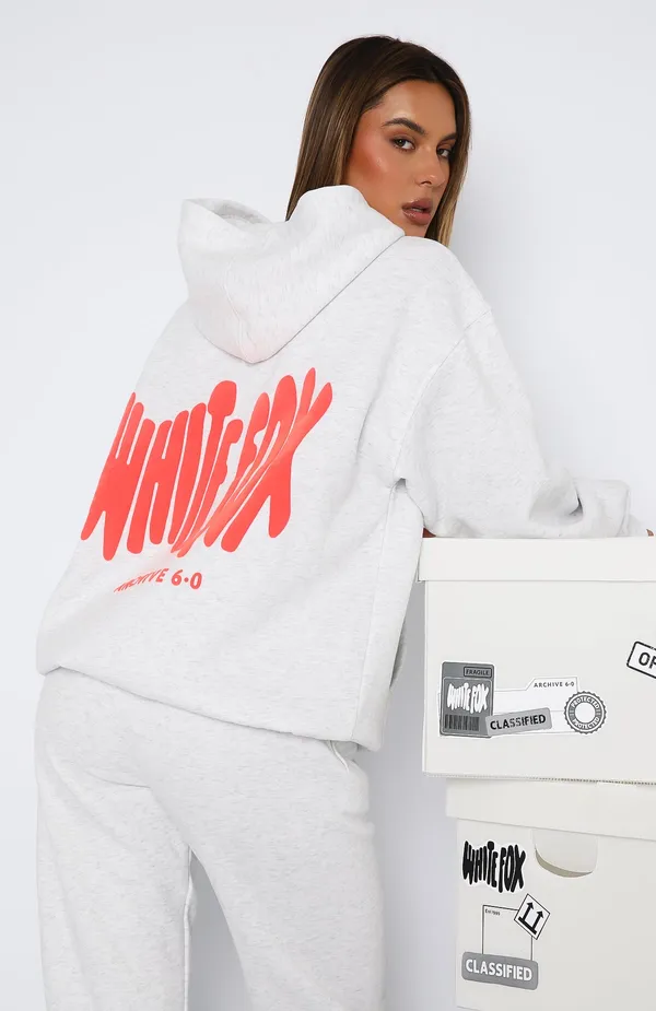 White Fox Archive 6.0 Oversized Hoodie Cloudburst - Image 2