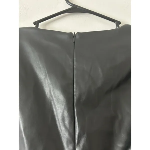 Hello Molly Black Catwoman Mini Dress Asymmetrical Front Slit Sexy Party Medium - Image 10