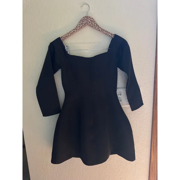 ELLIATT Vida Long Sleeve Mini Dress in Black Size XXS - Image 5