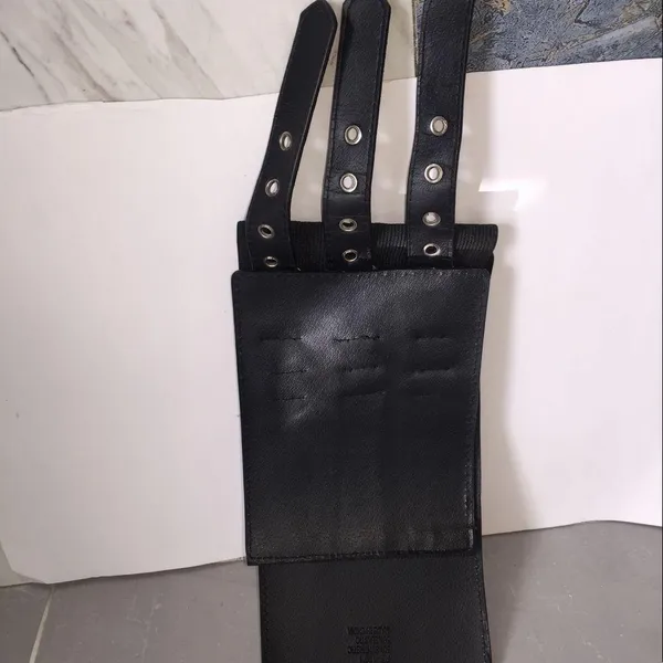 Black Waist Belt with Straps - Image 12