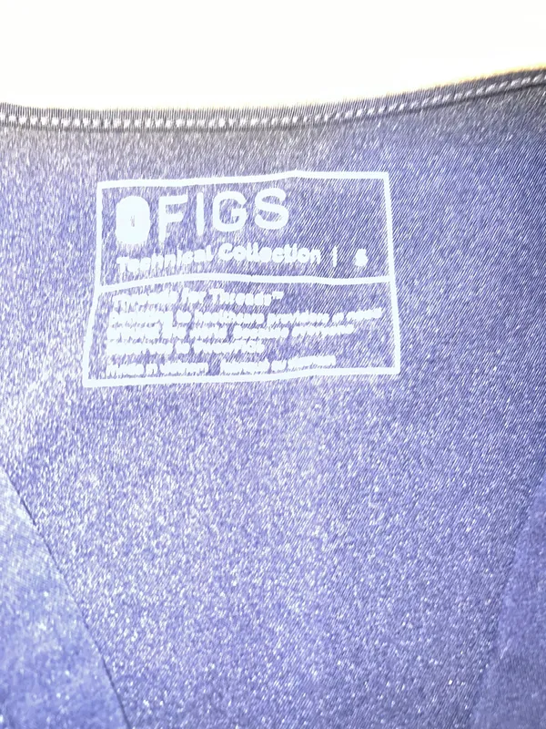 FIGS Navy Blue Scrub Top - Image 2