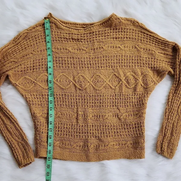 Abercrombie & Fitch marigold yellow‎ knit sweater Extra Small - Image 3