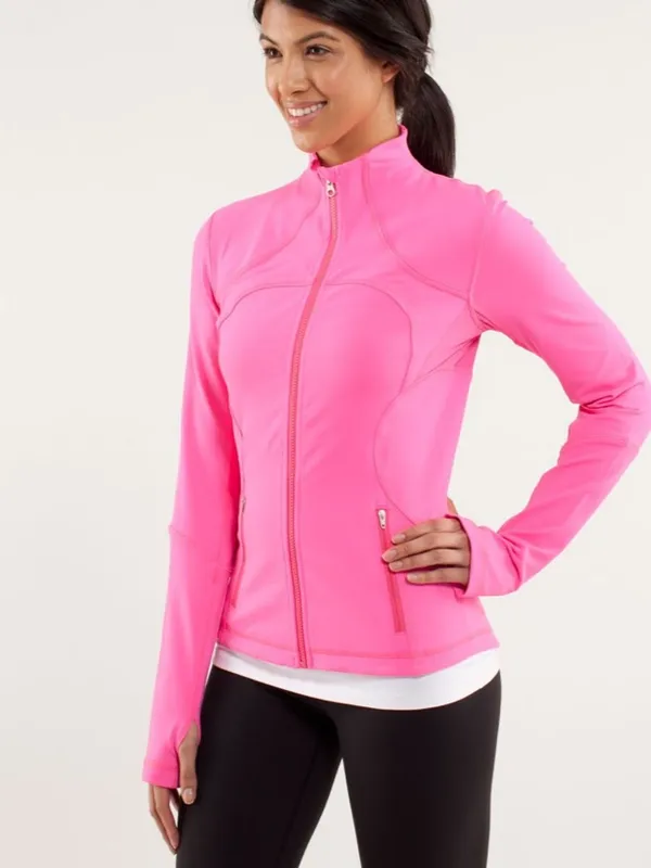 Lululemon Forme Jacket full zip Pinkelicious womens size 4 - Image 5