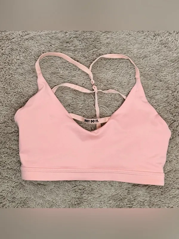 Women’s Pink Nike Indy Just Do it sports bra size M - Image 2