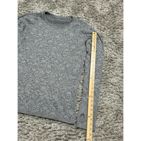 Lululemon Swiftly Tech Long Sleeve T-Shirt Top Women’s Size 10 18x28 Gray - Image 10