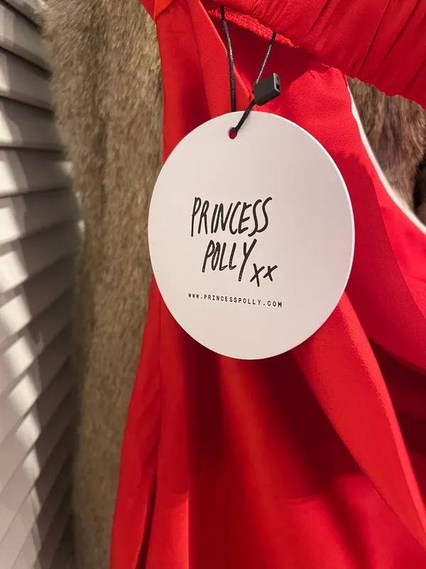 Princess Polly Satin Strapless Mini Dress Red - Image 7