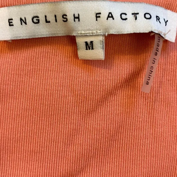English Factory Salmon Ruffle Sleeve Scoop Neck Top - Image 6