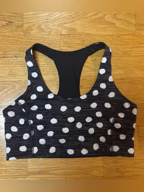 Outdoor Voices Doing Things Polka Dot Preppy Outdoor Hiking Yoga Sports Bra S - Image 4