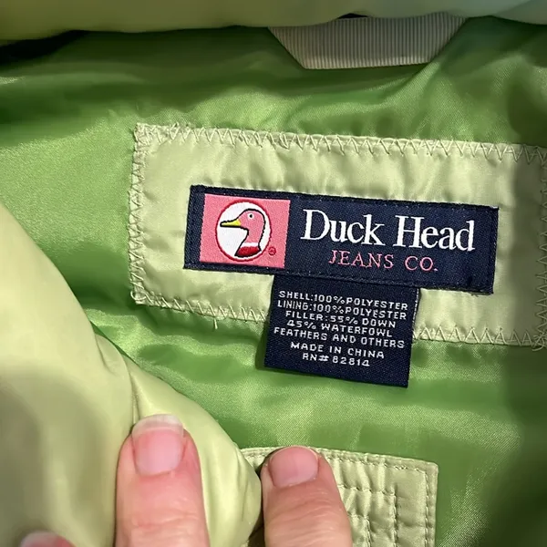 Duck Head Puffer Ski Jacket Parrot Lime Green - Image 8
